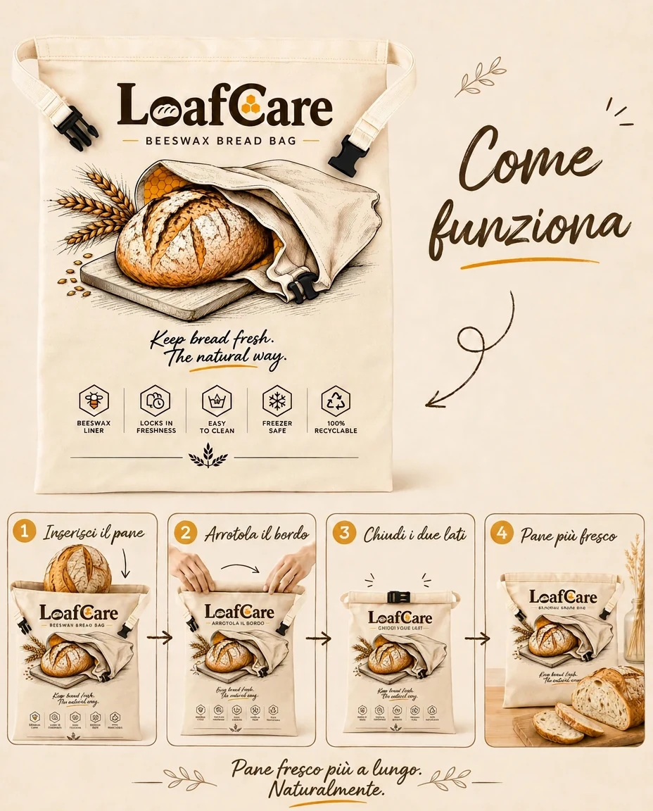 Il cotone respira, la cera regola.
