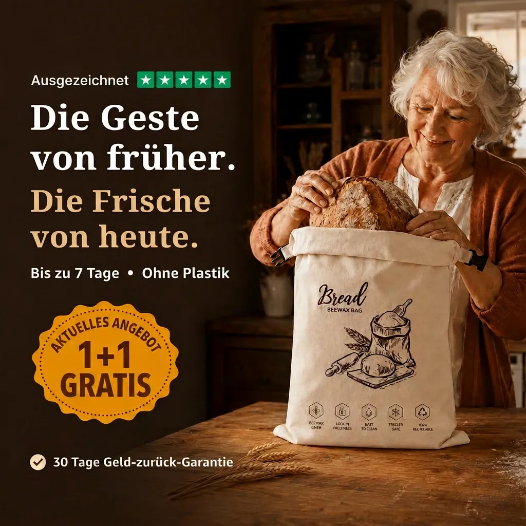Vorher: hartes Brot nach 24h. Nachher: frisches Brot 7 Tage mit LoafCare.