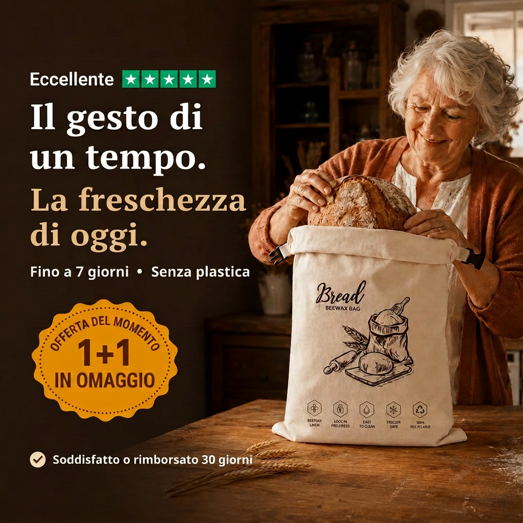 Prima: pane duro in 24h. Dopo: pane fresco 7 giorni con LoafCare.